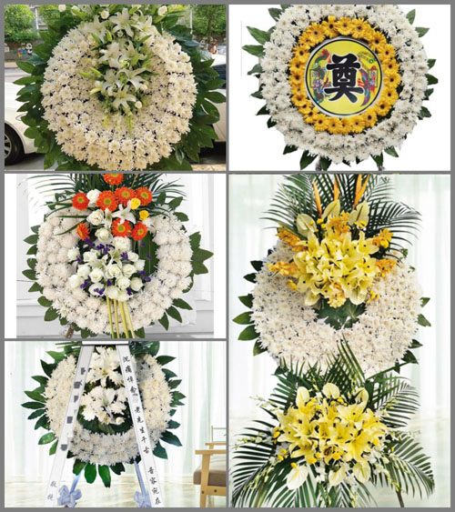 广东梅州市五华县周江镇溪口村花圈速递